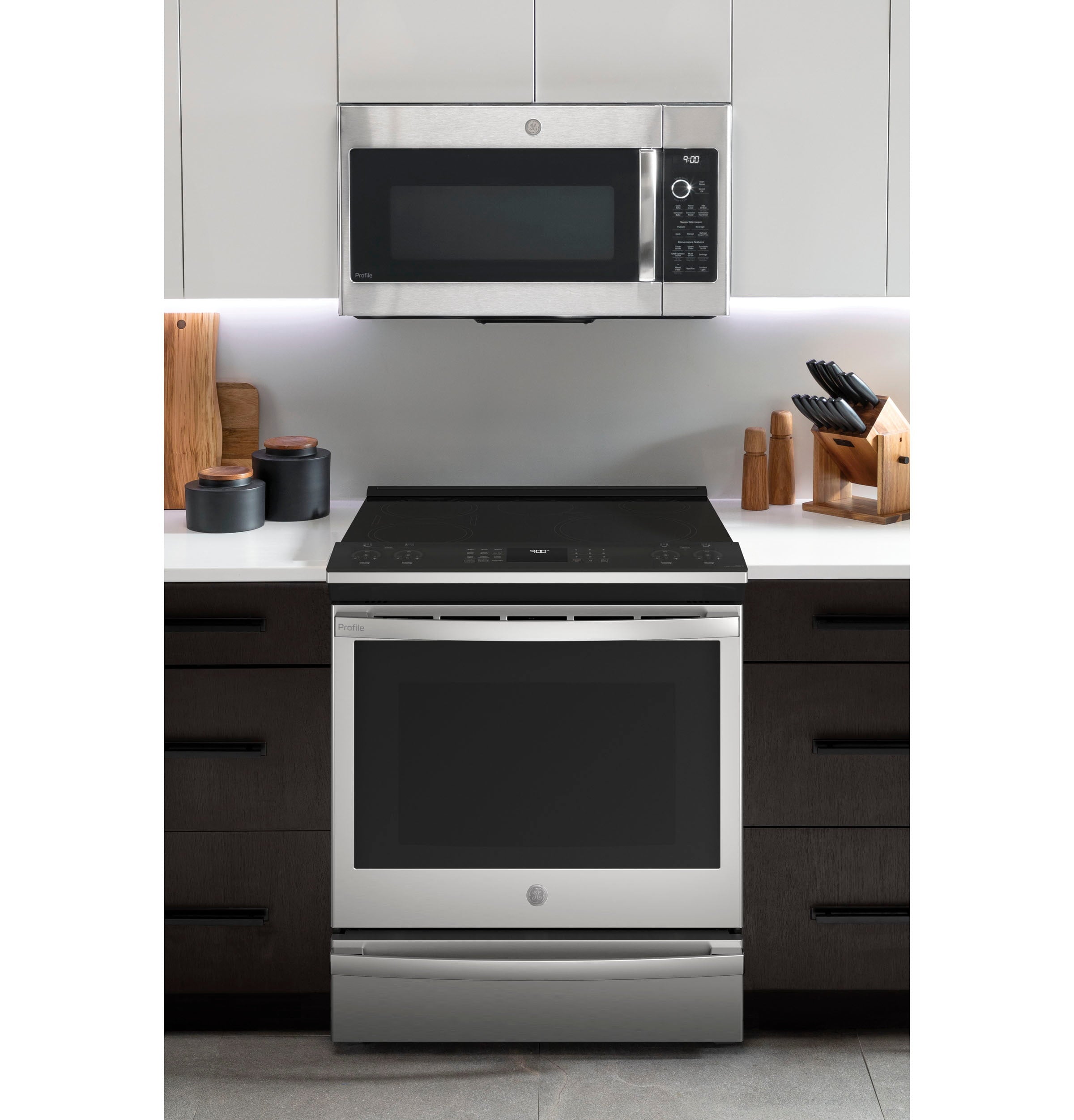 Ge Appliances PHS930YPFS Ge Profile™ 30" Smart Slide-In Fingerprint Resistant Front-Control Induction And Convection Range With No Preheat Air Fry