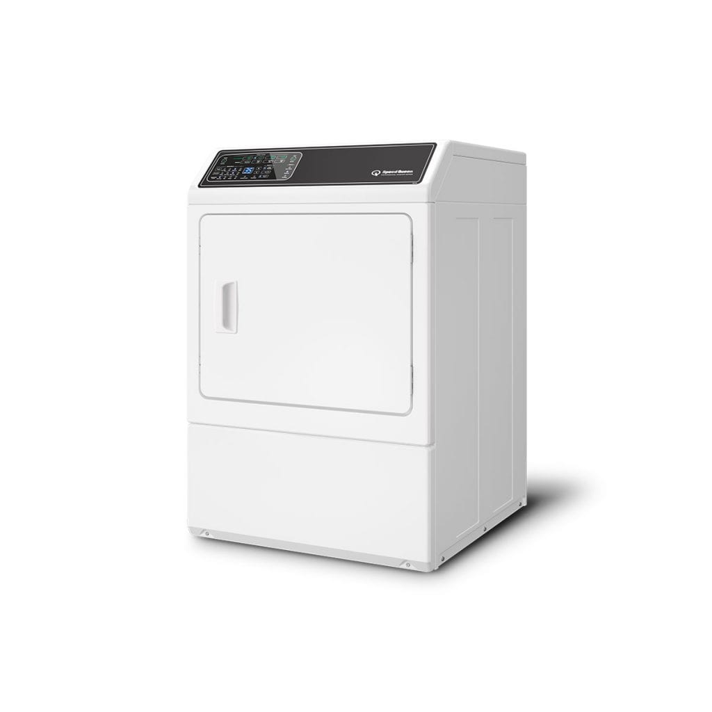 Speed Queen DF7004WG Df7 Sanitizing White Gas Dryer With Front Control Pet Plus™ Steam Over-Dry Protection Technology Energy Star® Certified 5-Year Warranty