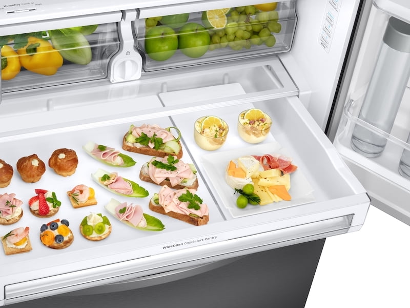 Samsung RF28R6201SR 28 Cu. Ft. 3-Door French Door, Full Depth Refrigerator With Coolselect Pantry™ In Stainless Steel