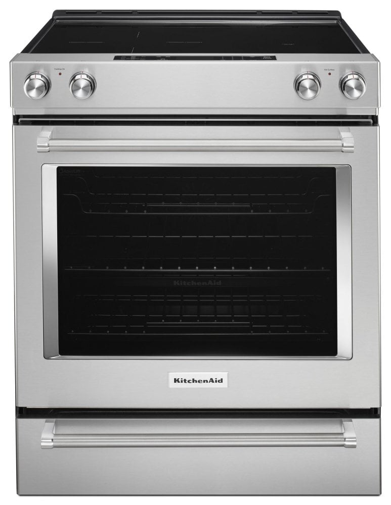 Kitchenaid KSEG700ESS 30-Inch 5-Element Electric Slide-In Convection Range - Stainless Steel