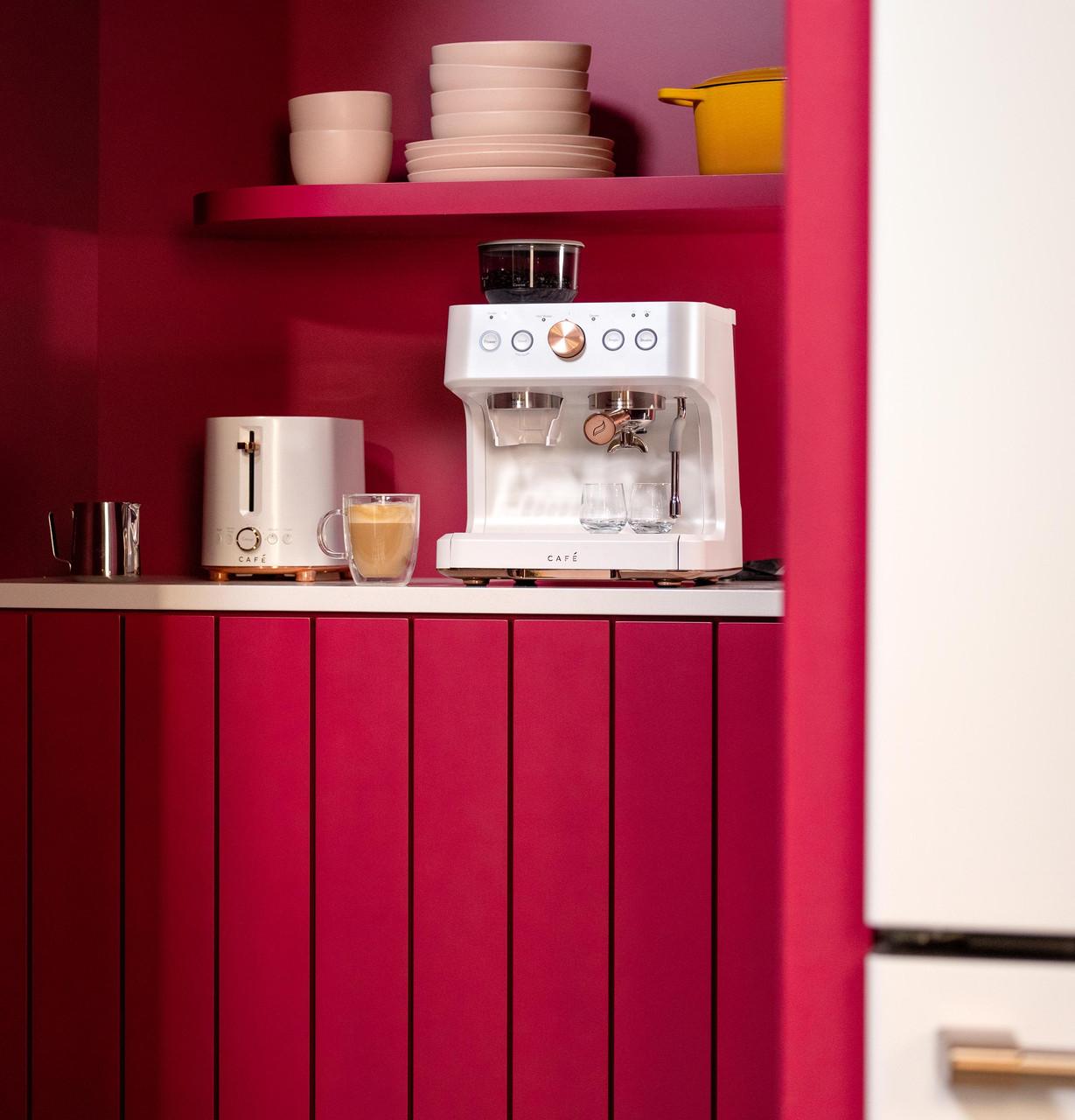 Cafe C7CESAS4RW3 Café™ Bellissimo Semi Automatic Espresso Machine + Frother