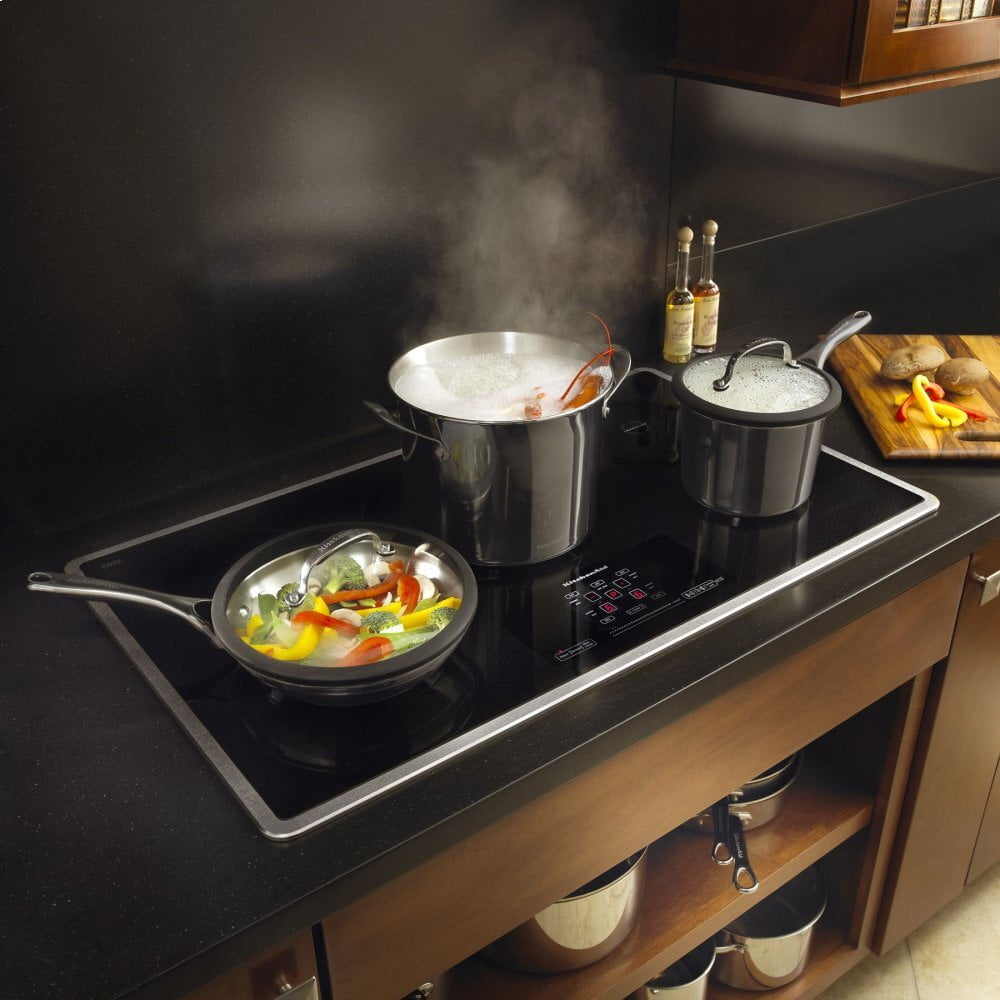 Kitchenaid KICU569XSS 36-Inch 5-Element Induction Cooktop, Architect® Series Ii - Stainless Steel