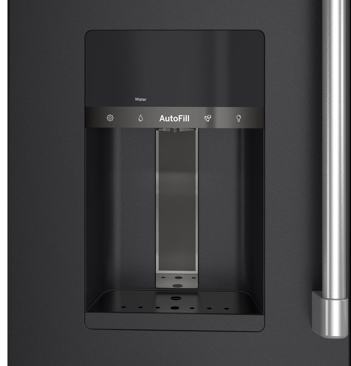 Cafe CXE22DP3PD1 Café™ Energy Star® 22.3 Cu. Ft. Smart Counter-Depth 4-Door French-Door Refrigerator