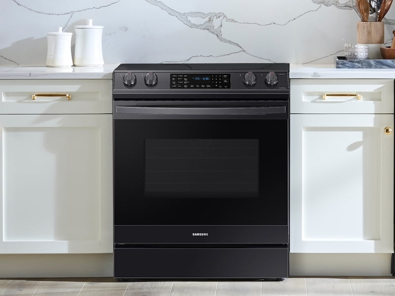 Samsung NE63T8511SG 6.3 Cu. Ft. Front Control Slide-In Electric Range With Air Fry & Wi-Fi In Black Stainless Steel