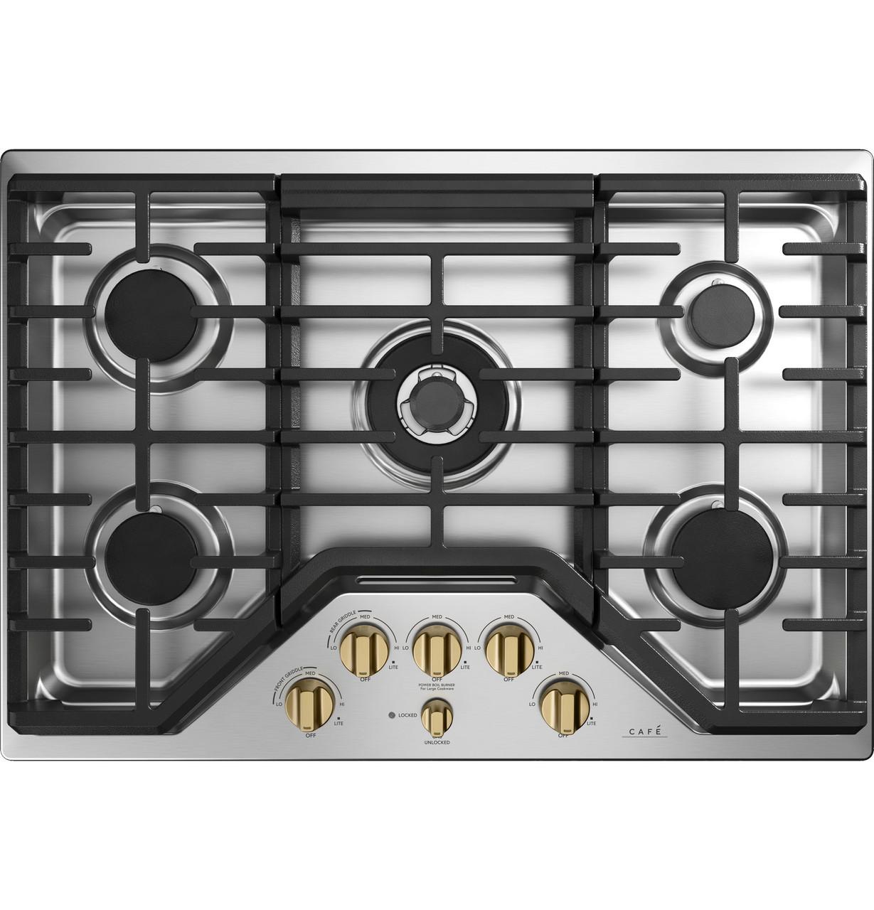 Cafe CXCG1K0PMCG Café™ 5 Gas Cooktop Knobs - Brushed Brass