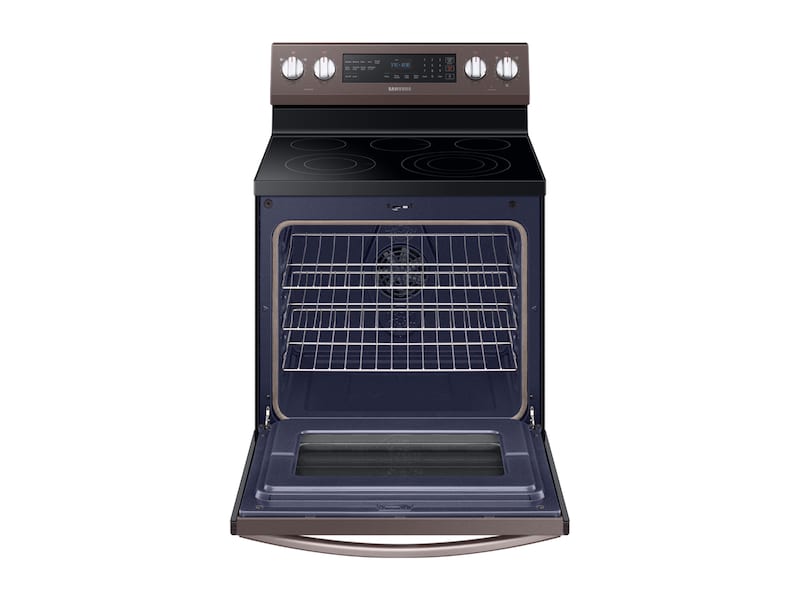 Samsung NE59R6631ST 5.9 Cu. Ft. Freestanding Electric Range With True Convection In Tuscan Stainless Steel