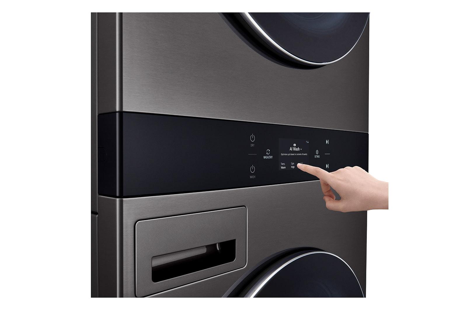 Lg WKEX300HBA Single Unit Front Load Lg Washtower™W. Center Control® 5.0 Cu.Ft. Washer & 7.4 Cu.Ft. Electric Dryer