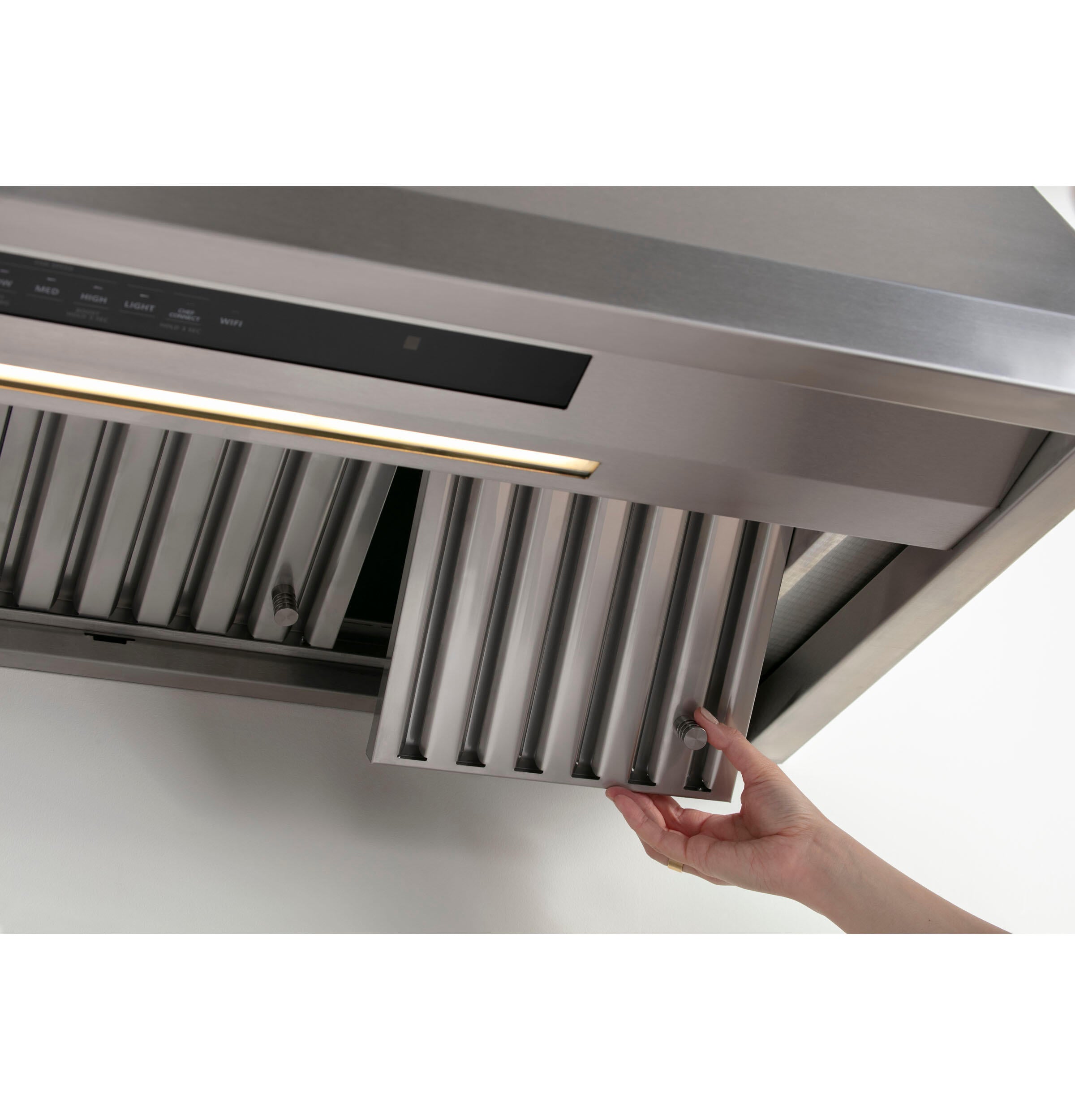 Monogram ZVW1480SPSS Monogram 48" Stainless Steel Professional Hood With Quietboost™ Blower