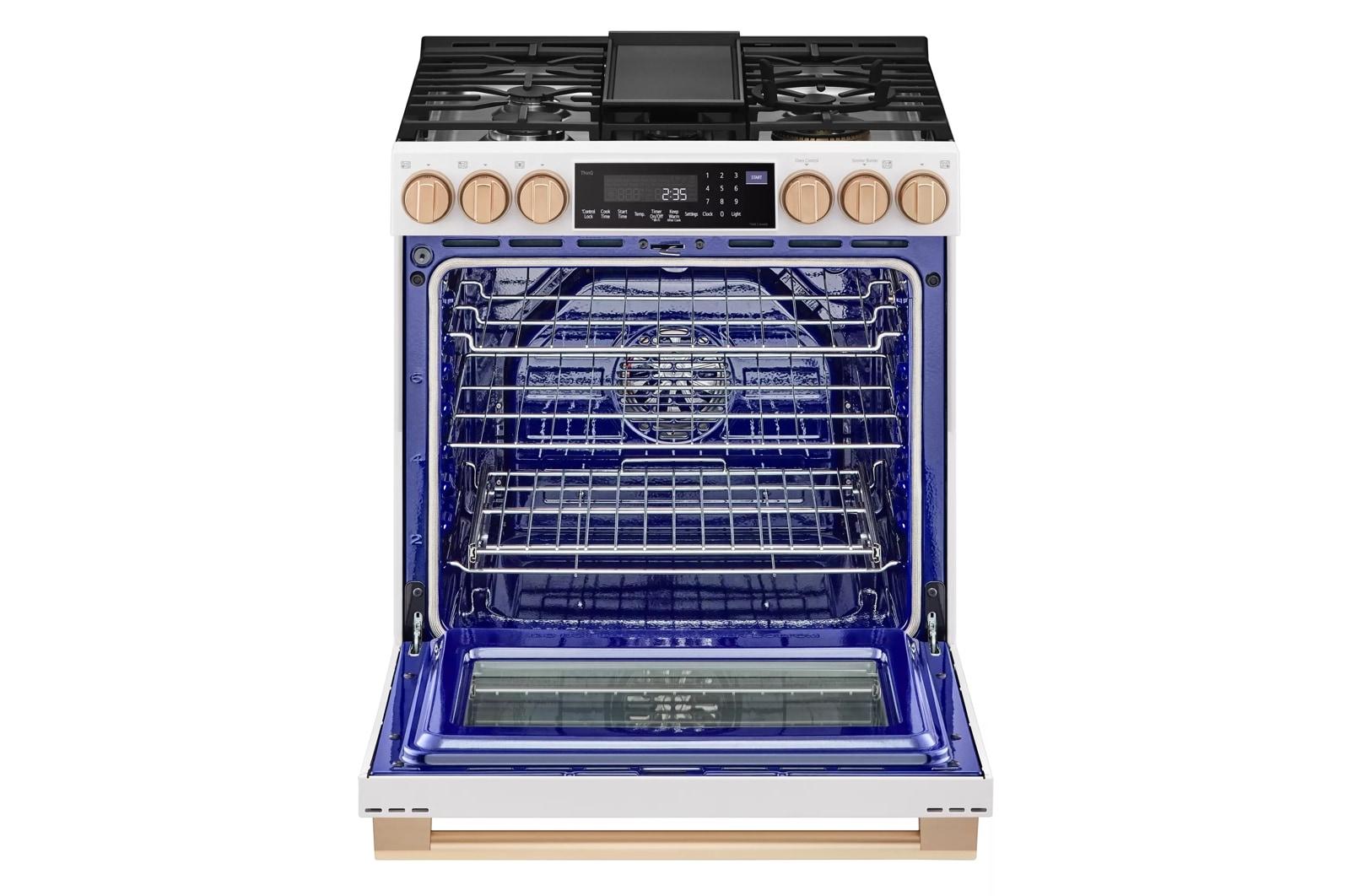 Lg LSGS6338N Lg Studio 6.3 Cu. Ft. Instaview® Gas Slide-In Range With Probake Convection® And Air Fry