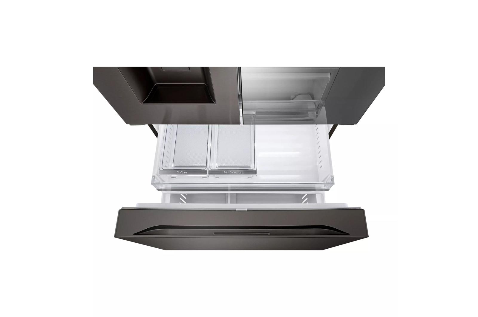 Lg LRYKC2606D 26 Cu. Ft. Smart Mirror Instaview® Counter-Depth Max™ French Door Refrigerator With Four Types Of Ice
