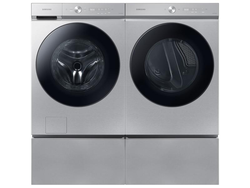 Samsung WE502NT Bespoke 27" Laundry Pedestal With Storage Drawer In Silver Steel