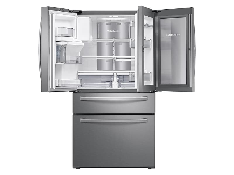 Samsung RF22R7351SR 22 Cu. Ft. Food Showcase Counter Depth 4-Door French Door Refrigerator In Stainless Steel