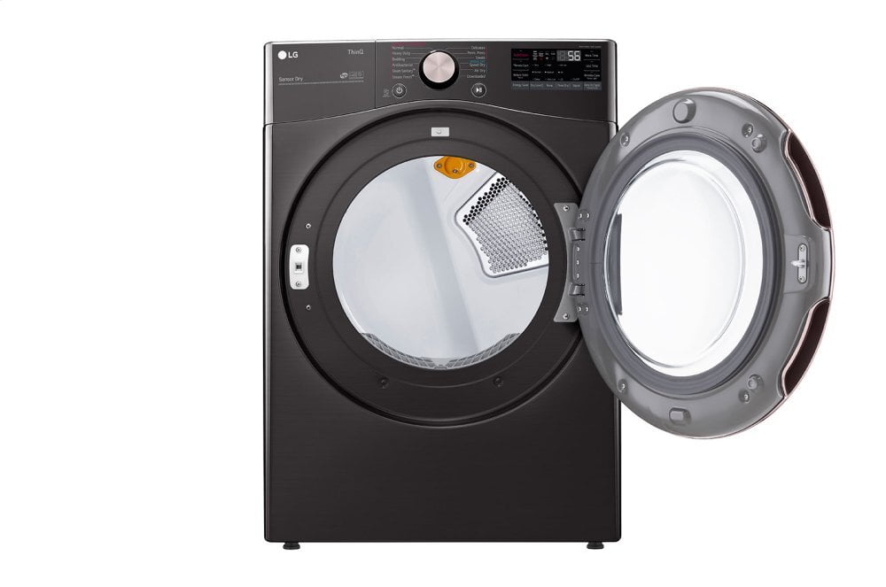 Lg DLGX4001B 7.4 Cu. Ft. Ultra Large Capacity Smart Wi-Fi Enabled Front Load Gas Dryer With Turbosteam™ And Built-In Intelligence