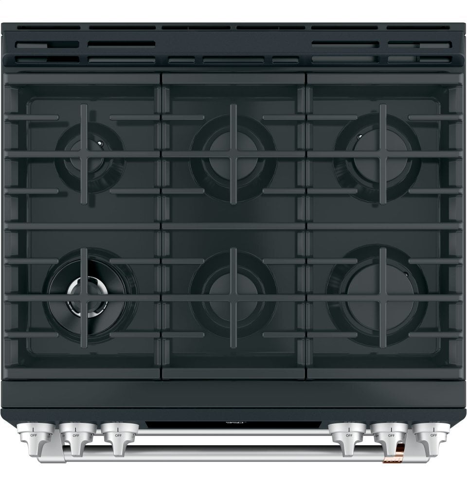 Cafe C2S950P3MD1 Café 30" Smart Slide-In, Front-Control, Dual-Fuel, Double-Oven Range With Convection