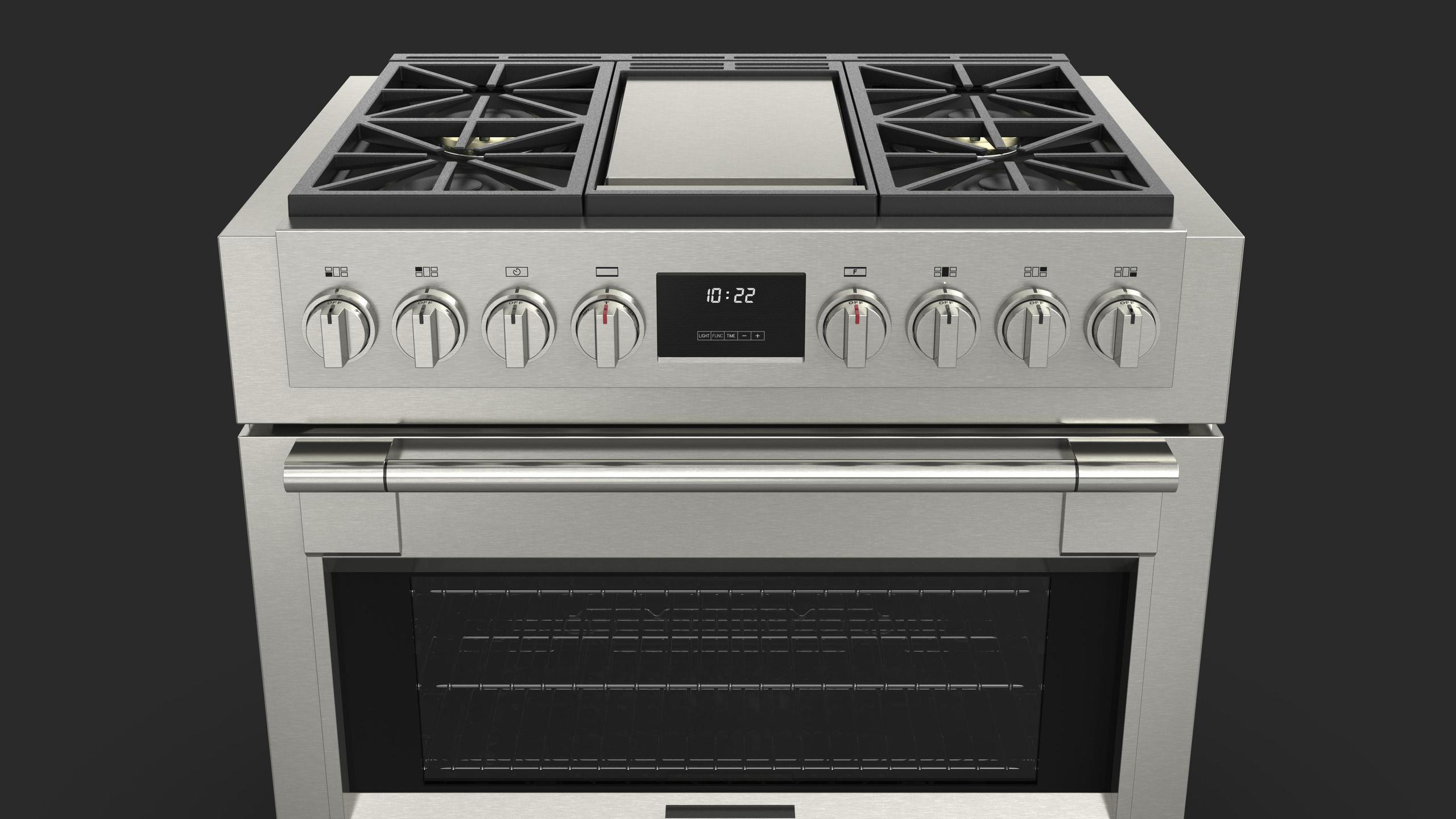 Fulgor Milano F6PGR364GS2 Sofia 36 Pro All Gas Range With Griddle