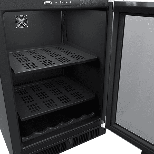 Marvel MLBV124SG01A 24-In Built-In Beverage Center With Wine Cradle With Door Style - Stainless Steel Frame Glass