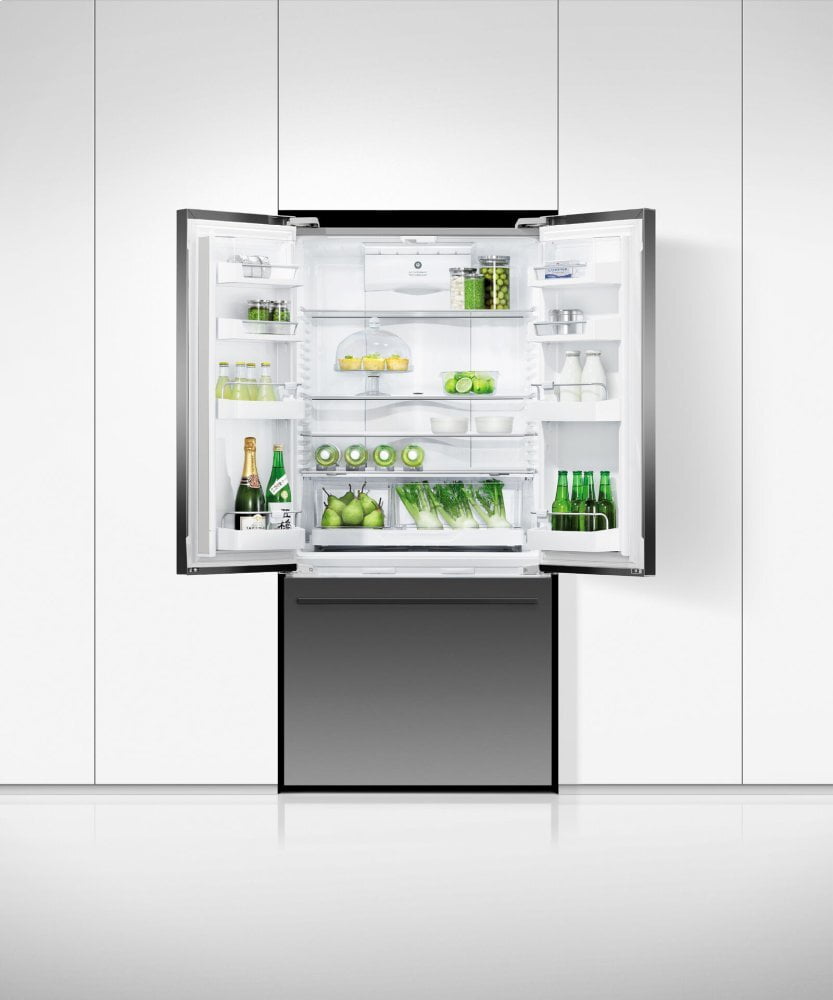 Fisher & Paykel RF170ADUSB5 Freestanding French Door Refrigerator, 31", 17.5 Cu Ft, Ice & Water