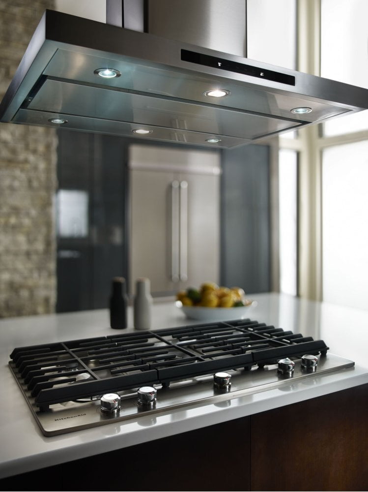 Kitchenaid KVIB606DSS 36" Island-Mount, 3-Speed Canopy Hood - Stainless Steel