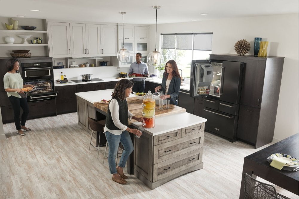 Kitchenaid KOCE500EBL 30" Combination Wall Oven With Even-Heat™ True Convection (Lower Oven) - Black