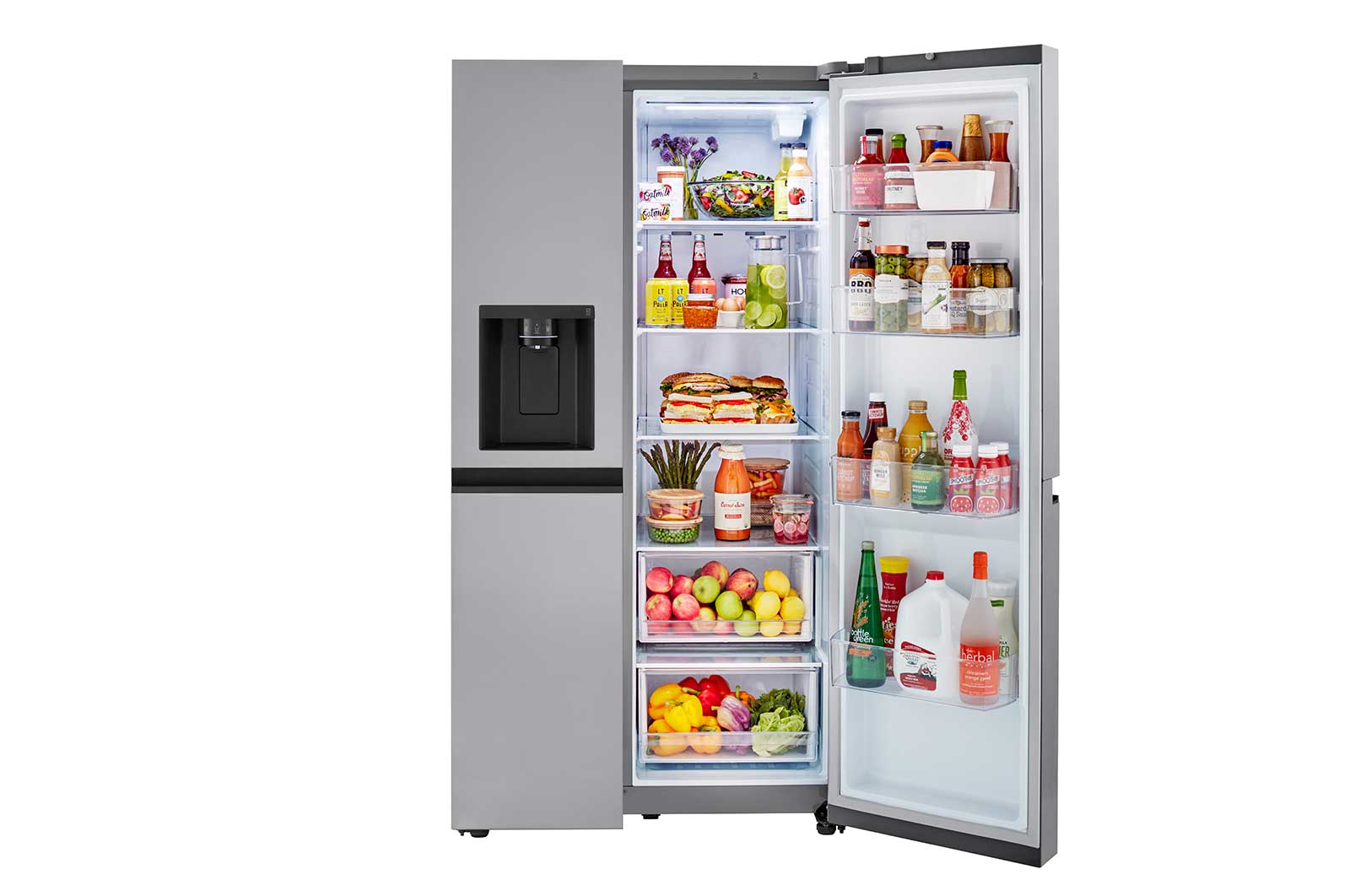 Lg LRSXS2706V 27 Cu. Ft. Side-By-Side Refrigerator With Smooth Touch Ice Dispenser