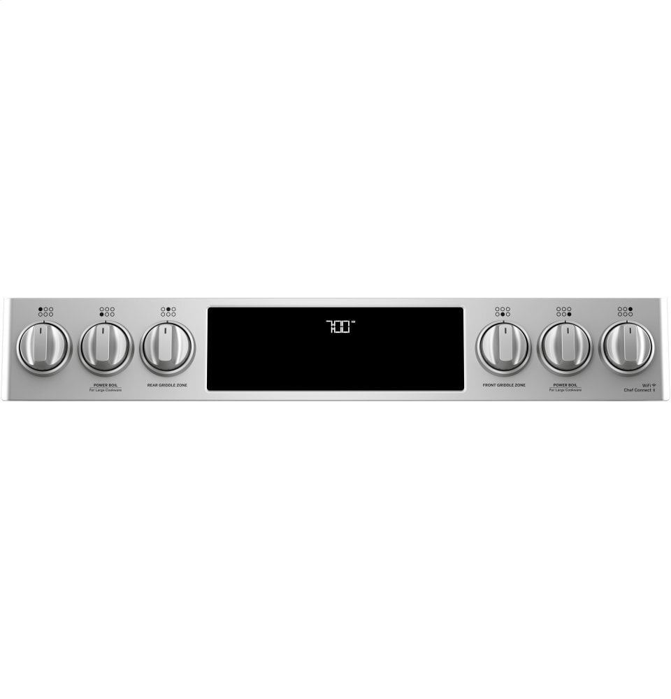 Cafe CGS700P2MS1 Café 30" Smart Slide-In, Front-Control, Gas Range With Convection Oven