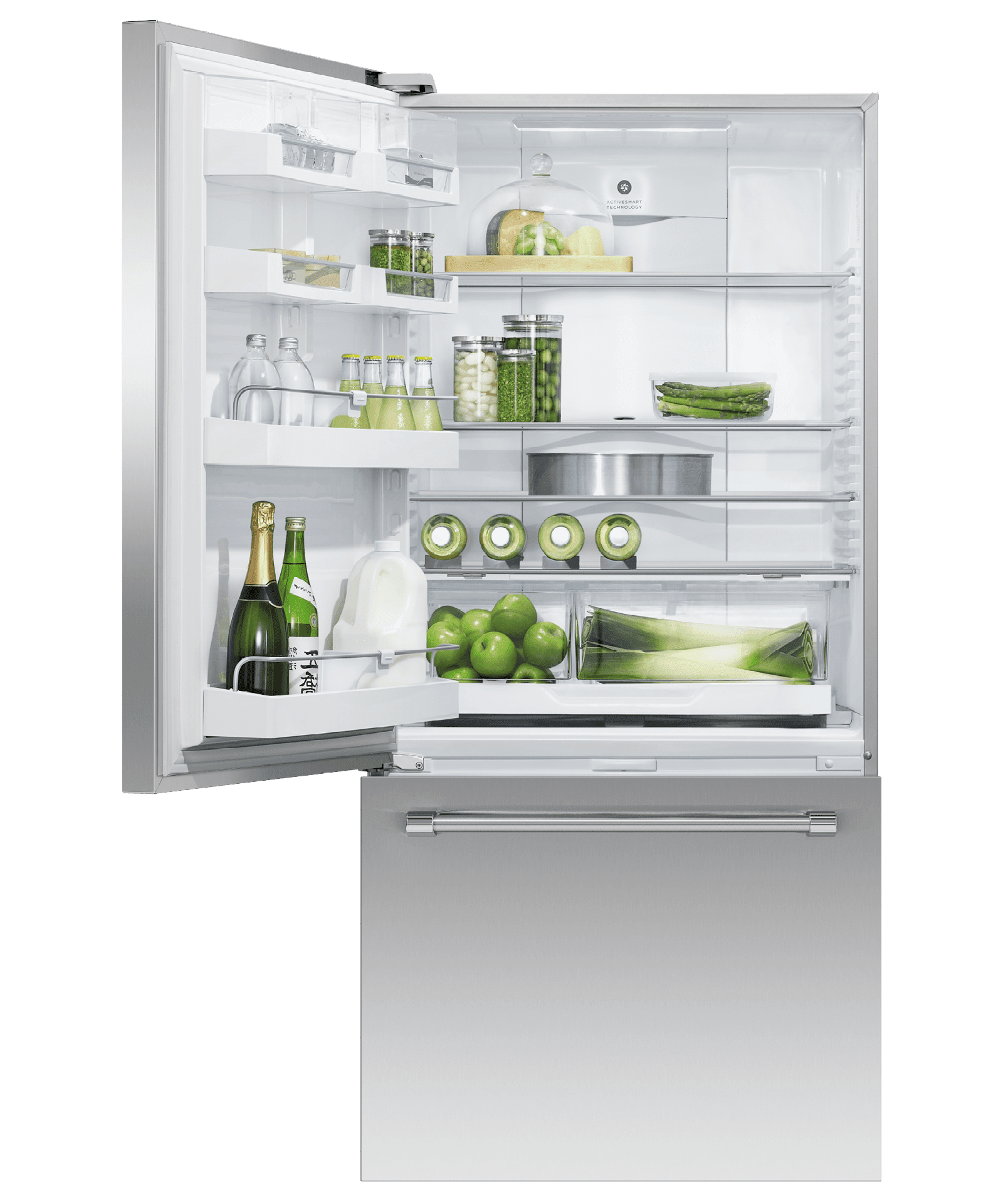 Fisher & Paykel RF170WLKUX6 Freestanding Refrigerator Freezer, 32", 17.5 Cu Ft, Ice & Water