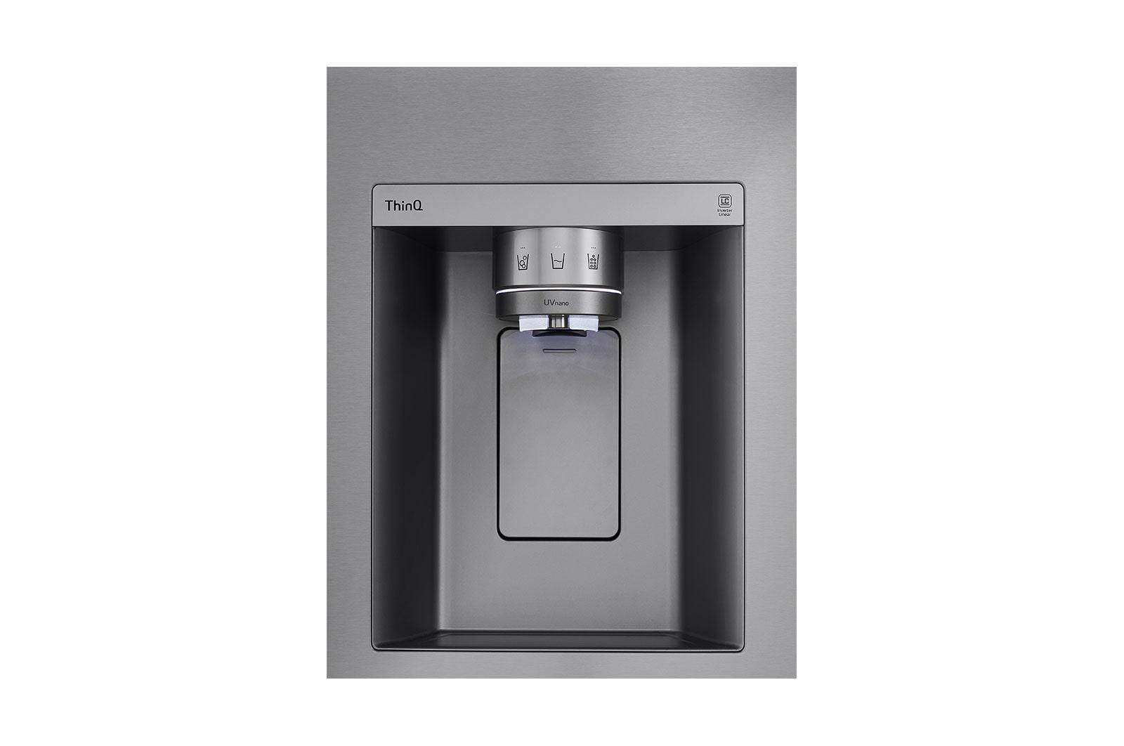 Lg LRSOC2306S 23 Cu. Ft. Smart Side-By-Side Counter-Depth Instaview® Refrigerator With Craft Ice™