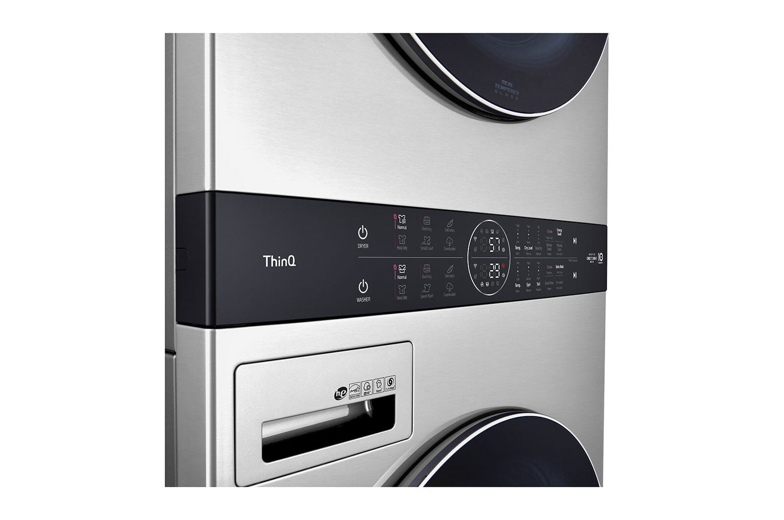 Lg WSEX200HNA Lg Studio Single Unit Front Load Washtower™ With Center Control™ 5.0 Cu. Ft. Washer And 7.4 Cu. Ft. Electric Dryer