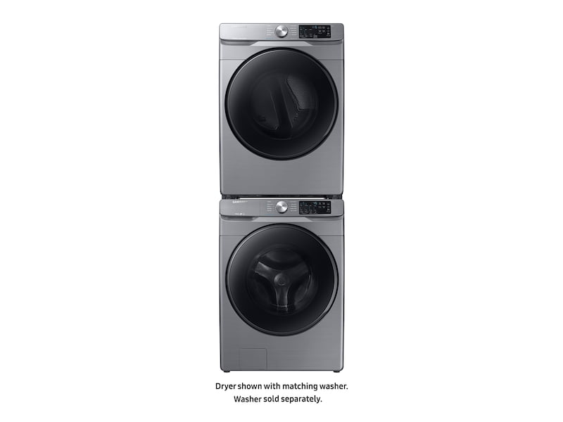 Samsung DVG45R6100P 7.5 Cu. Ft. Gas Dryer With Steam Sanitize+ In Platinum