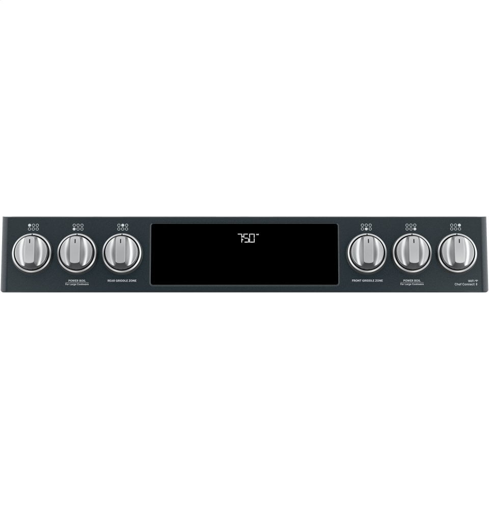 Cafe CGS750P3MD1 Café 30" Smart Slide-In, Front-Control, Gas Double-Oven Range With Convection