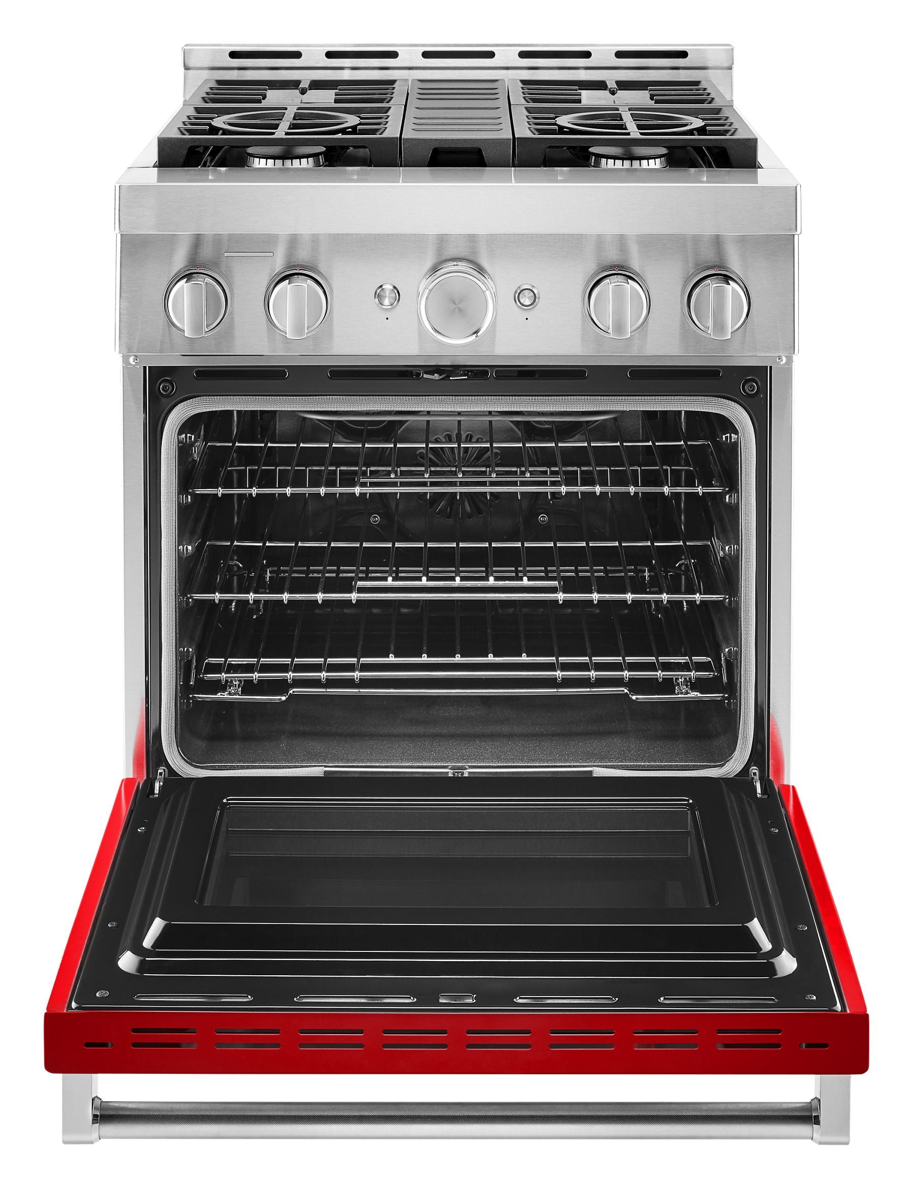 Kitchenaid KFGC500JPA Kitchenaid® 30'' Smart Commercial-Style Gas Range With 4 Burners - Passion Red