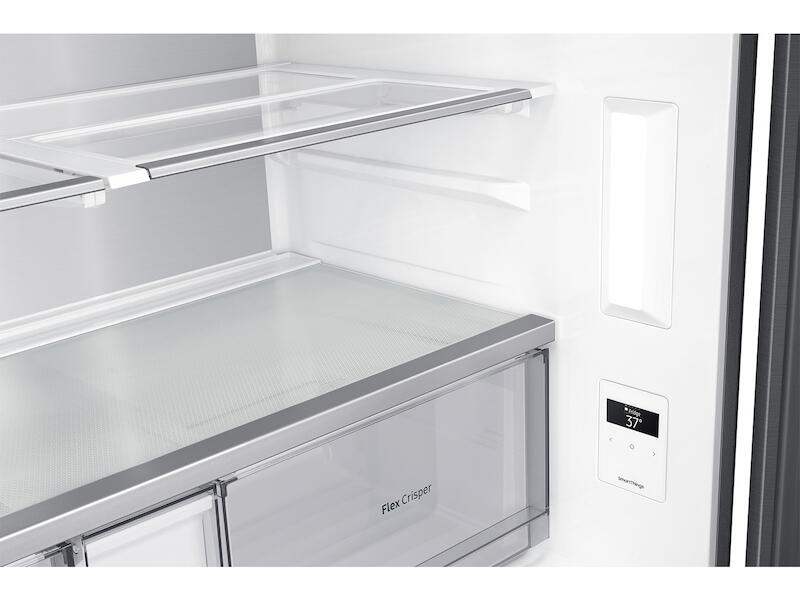 Samsung RF23A9771SG 23 Cu. Ft. Smart Counter Depth 4-Door Flex™ Refrigerator With Family Hub™ And Beverage Center In Black Stainless Steel