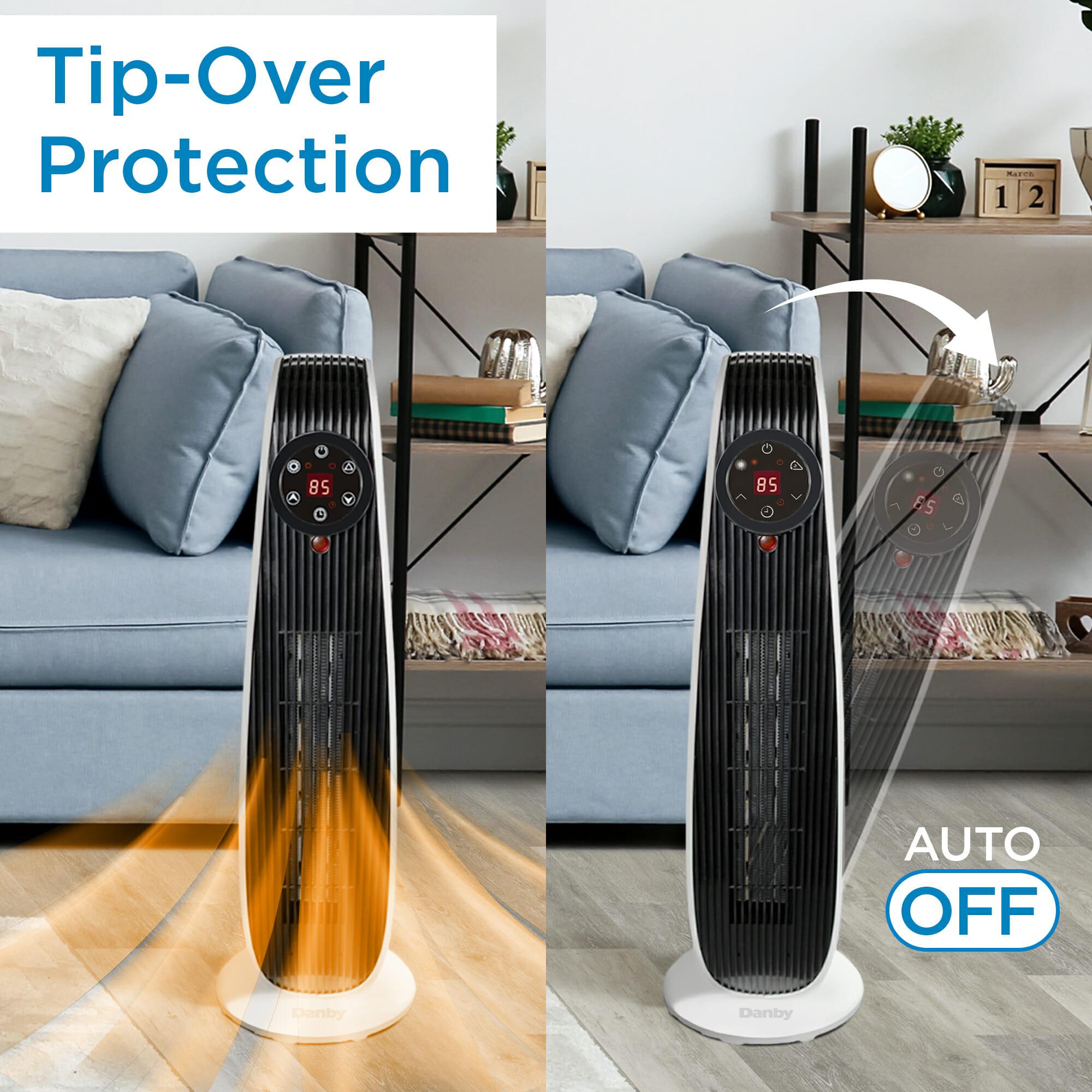 Danby DBSH02213WD13 Danby 1500W Adjustable Oscillating Heater 22" In White