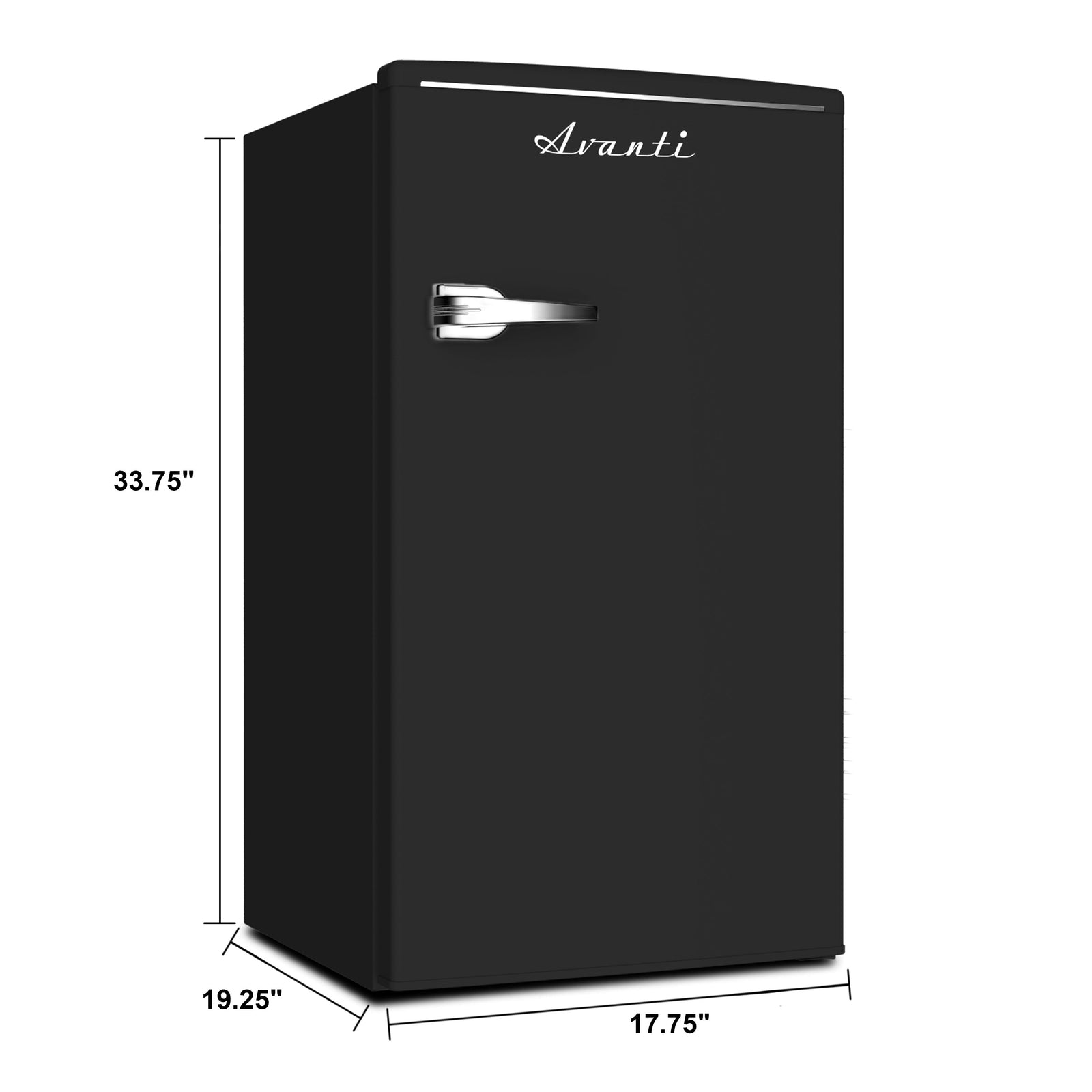 Avanti RMRS31X7GIS 3.1 Cu. Ft. Retro Compact Refrigerator