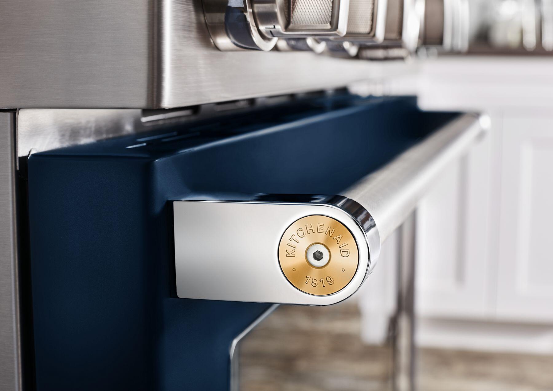 Kitchenaid W11368841NE Kitchenaid® Commercial-Style Range Handle Medallion Kit - New Gold