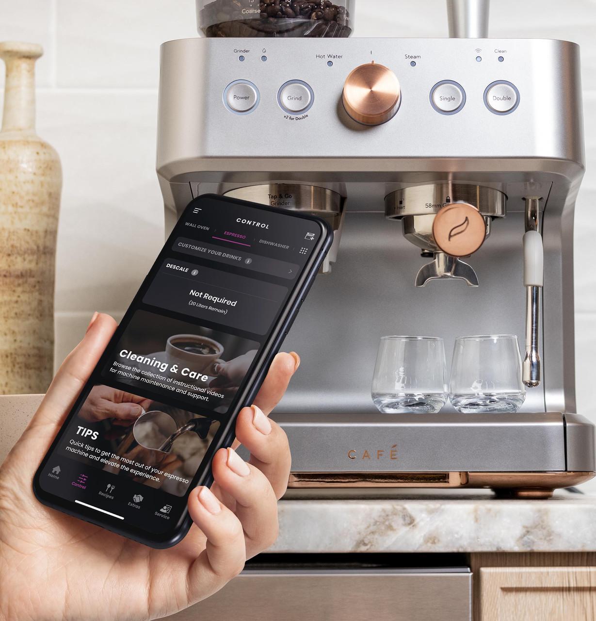 Cafe C7CESAS2RS3 Café™ Bellissimo Semi Automatic Espresso Machine + Frother