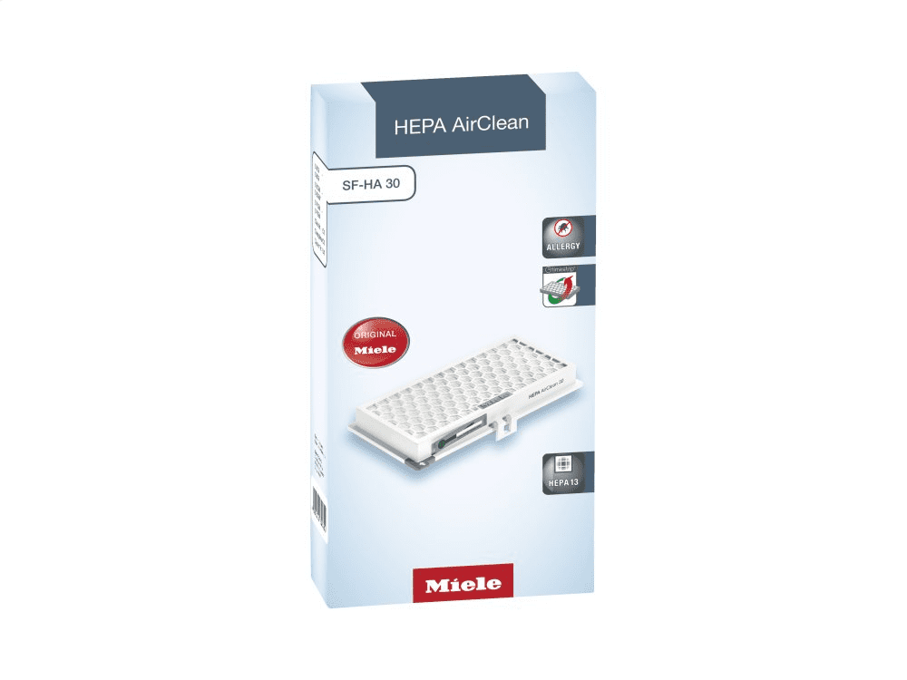 Miele SFHA30 Sf Ha 30 - Hepa Airclean Filter With Timestrip® Safely Traps Fine Dust And Allergens.