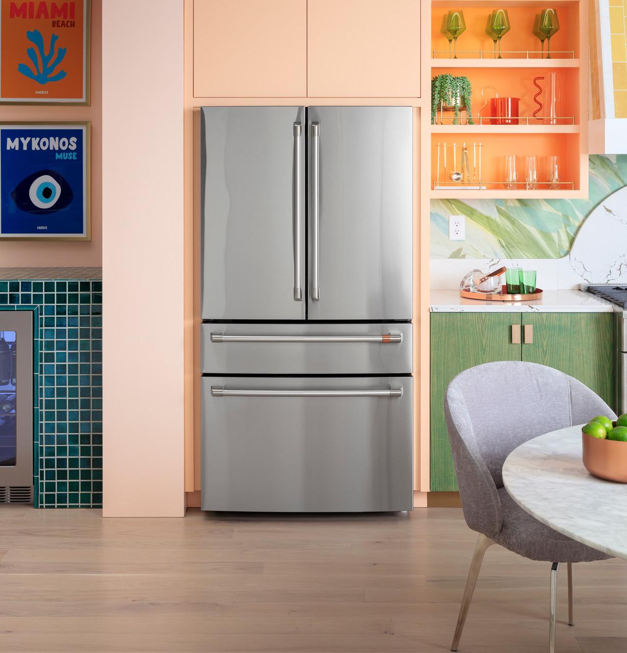Cafe CGE29DP3TD1 Café™ Energy Star® 28.7 Cu. Ft. Smart 4-Door French-Door Refrigerator With Dual-Dispense Autofill Pitcher