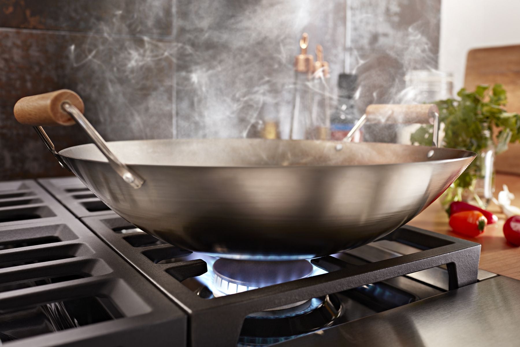 Kitchenaid KFDC506JMB Kitchenaid® 36'' Smart Commercial-Style Dual Fuel Range With 6 Burners - Misty Blue