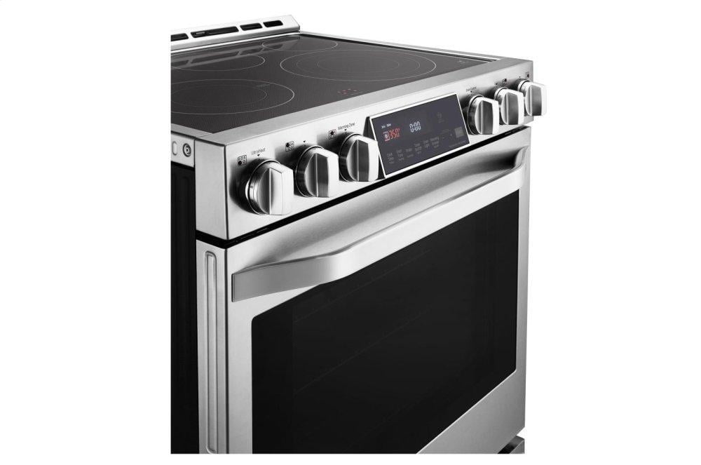 Lg LSSE3027ST Lg Studio 6.3 Cu. Ft. Electric Single Oven Slide-In-Range With Probake Convection®