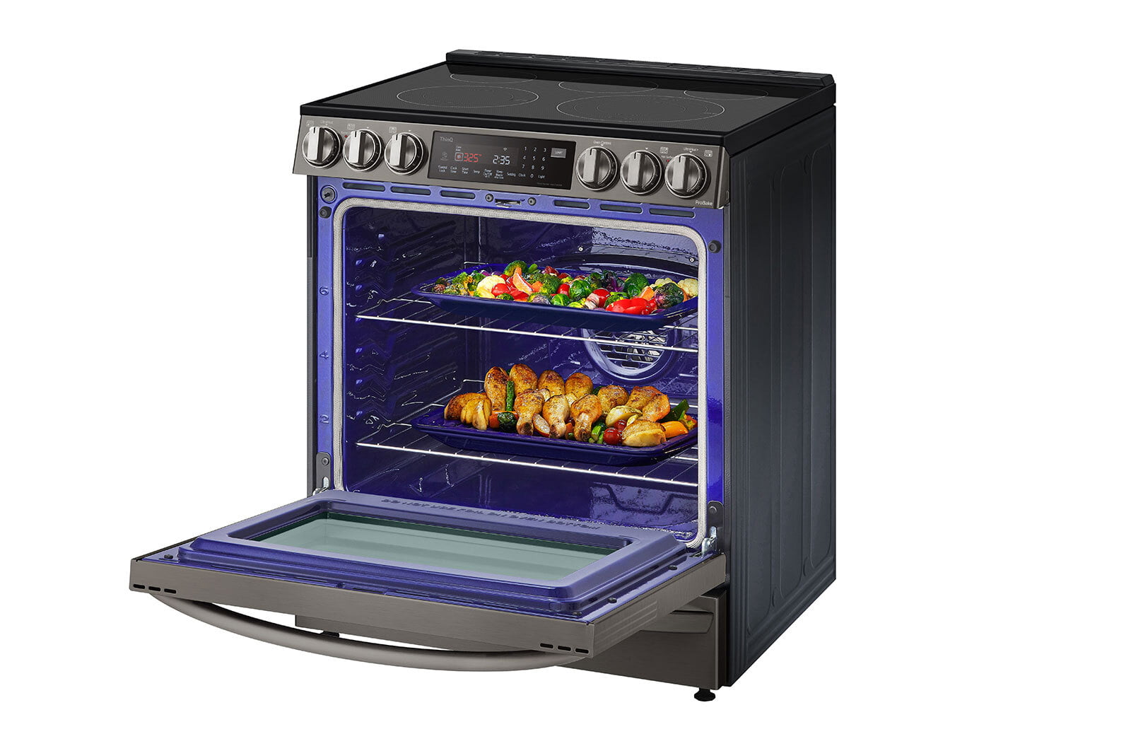 Lg LSEL6337D 6.3 Cu Ft. Smart Wi-Fi Enabled Probake Convection® Instaview® Electric Slide-In Range With Air Fry