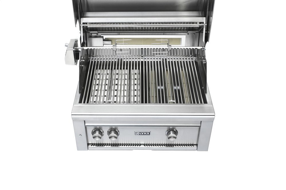 Lynx L27TRNG 27" Lynx Professional Built In Grill With 1 Trident And 1 Ceramic Burner And Rotisserie, Ng