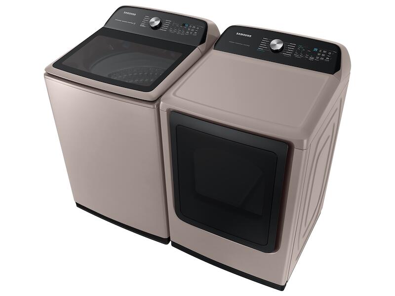 Samsung DVG52A5500C 7.4 Cu. Ft. Smart Gas Dryer With Steam Sanitize+ In Champagne