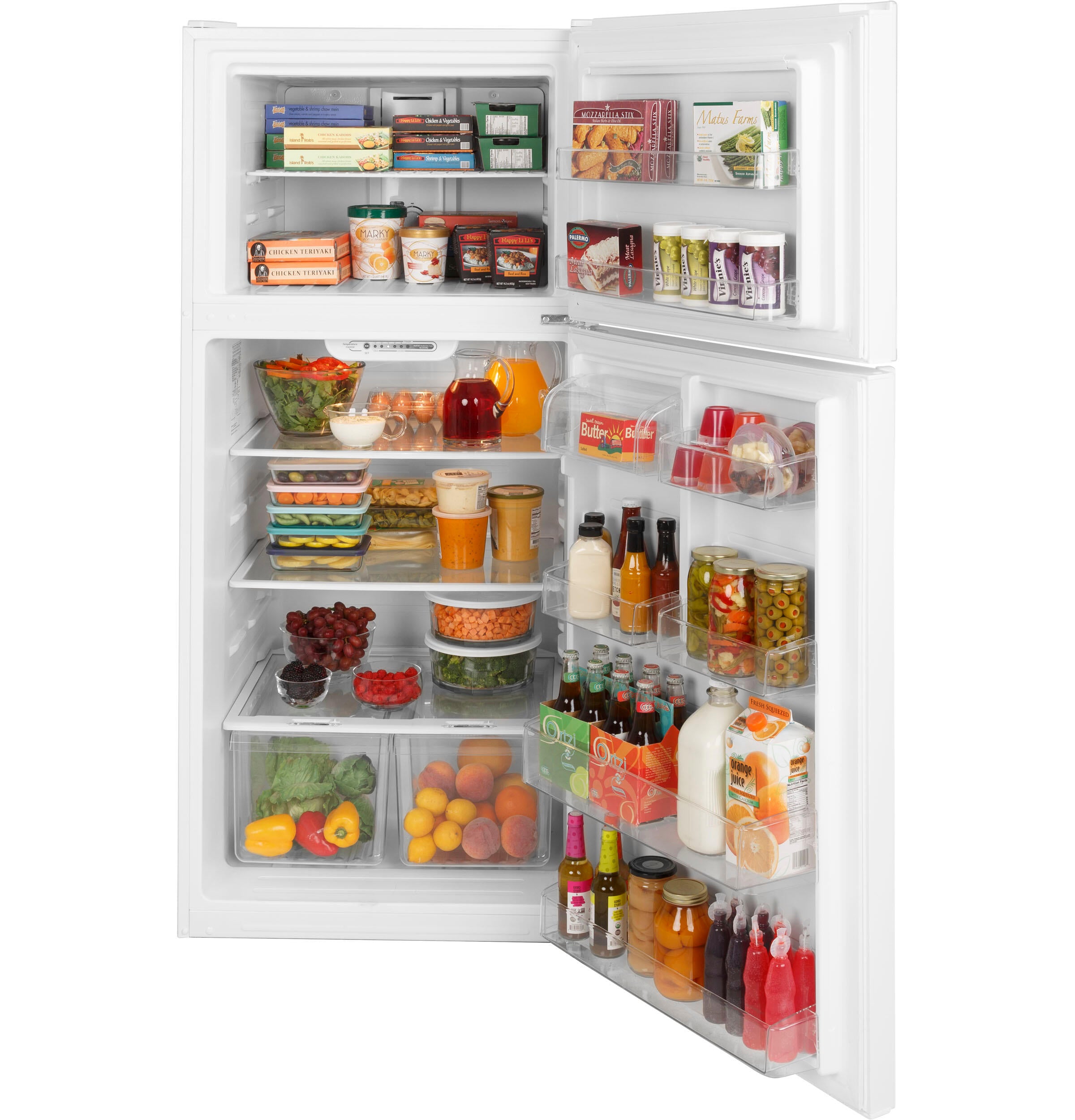 Ge Appliances GTE18MTRRWW Ge® Energy Star® 18.3 Cu. Ft. Top-Freezer Refrigerator