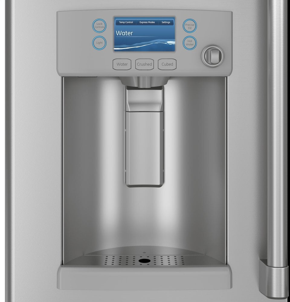 Cafe CYE22TP2MS1 Café Energy Star® 22.1 Cu. Ft. Smart Counter-Depth French-Door Refrigerator With Hot Water Dispenser
