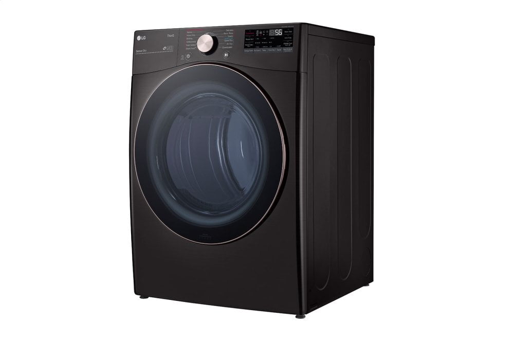 Lg DLGX4001B 7.4 Cu. Ft. Ultra Large Capacity Smart Wi-Fi Enabled Front Load Gas Dryer With Turbosteam™ And Built-In Intelligence