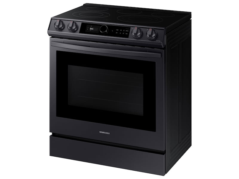 Samsung NE63T8711SG 6.3 Cu. Ft. Front Control Slide-In Electric Range With Smart Dial, Air Fry & Wi-Fi In Black Stainless Steel