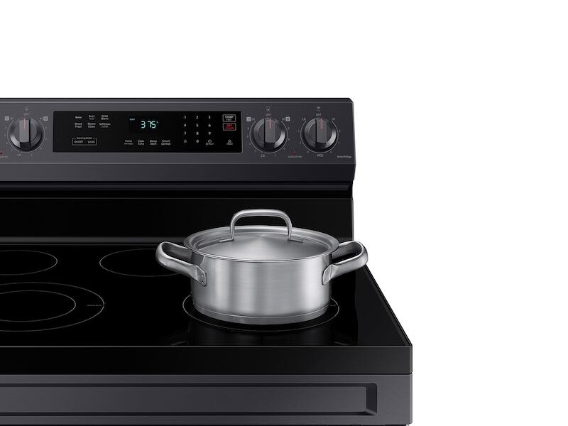 Samsung NE63A6311SG 6.3 Cu. Ft. Smart Freestanding Electric Range With Rapid Boil™ & Self Clean In Black Stainless Steel
