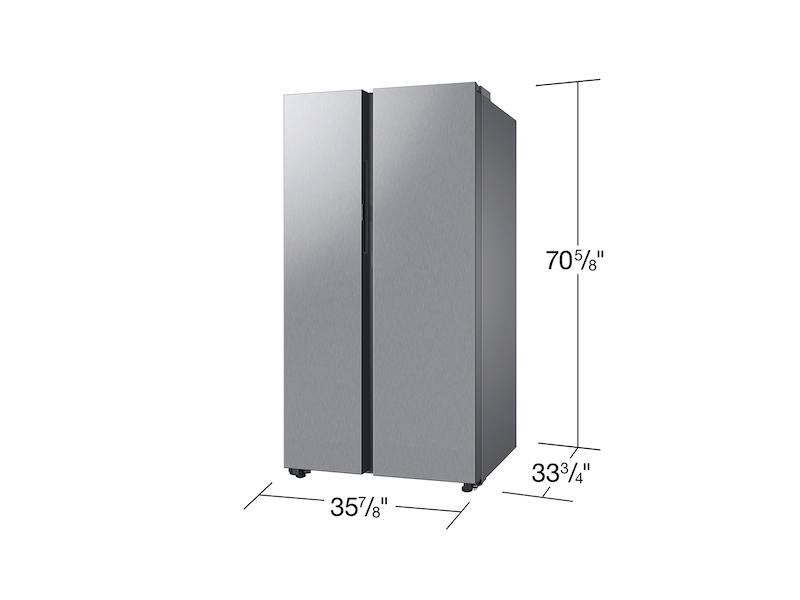 Samsung RS28CB7600QL Bespoke Side-By-Side 28 Cu. Ft. Refrigerator With Beverage Center™ In Stainless Steel