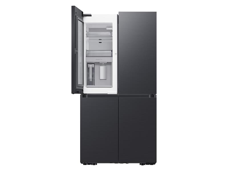 Samsung RF29A9675MT 29 Cu. Ft. Smart Bespoke 4-Door Flex™ Refrigerator With Customizable Panel Colors In Matte Black Steel